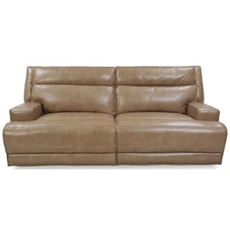 Contemporary Electric Motion Sofa with Track Arms and USB Port